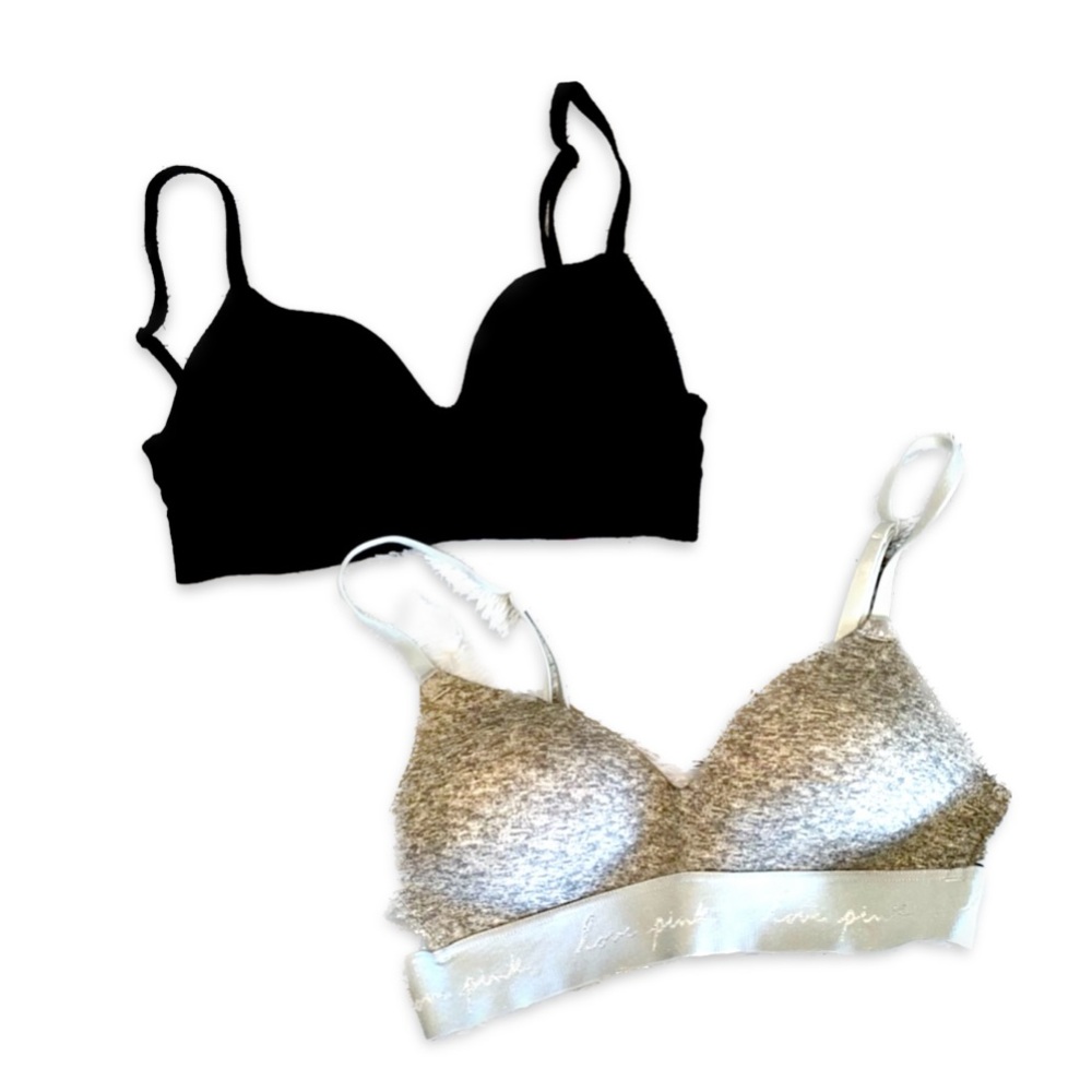 2 VS Pink Teeshirt Bras (NWOT)